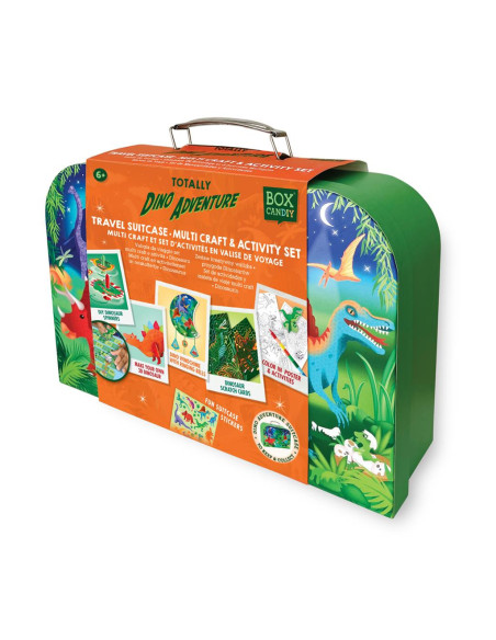 Box candiy : totally dino adventure - multi craft et set d'activités dinosaures