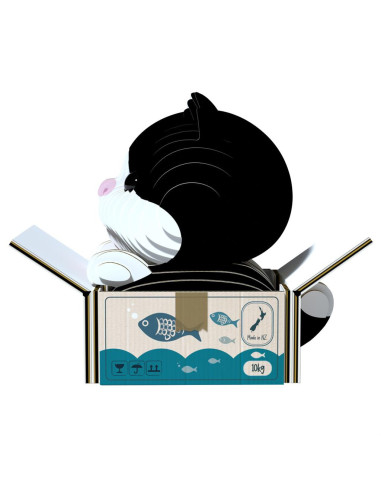 Eugy 3D Chat Tuxedo - Puzzle chat élégant écologique