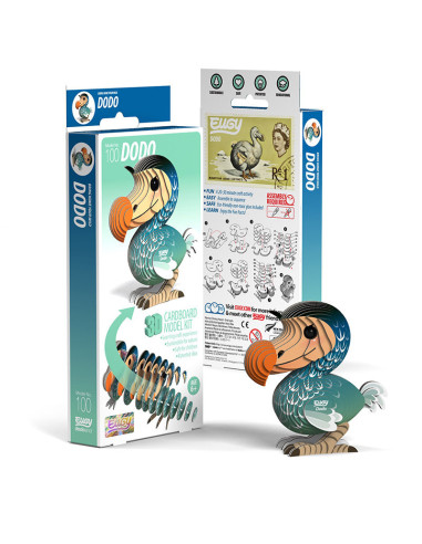 Eugy puzzle 3d - oiseau - dodo