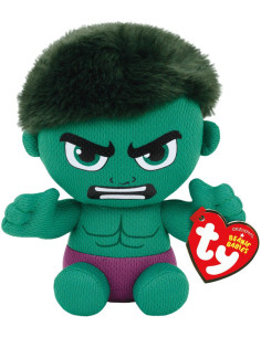 Marvel beanie babies small - peluche hulk 15 cm - ty