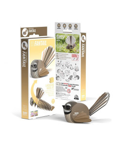 Eugy puzzle 3d - oiseau - fantail