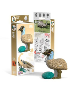 Eugy puzzle 3d - oiseau - emeu 2