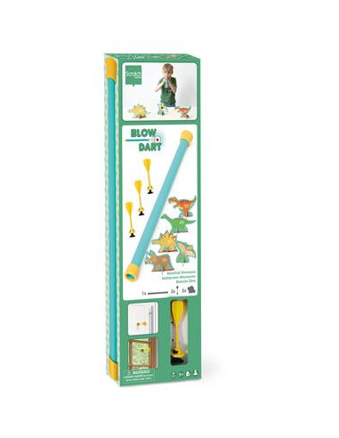 SCRATCH ACTIVE PLAY : SARBACANE 5 DINOS ET 3 FLECHETTES