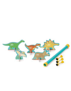 SCRATCH ACTIVE PLAY : SARBACANE 5 DINOS ET 3 FLECHETTES 2
