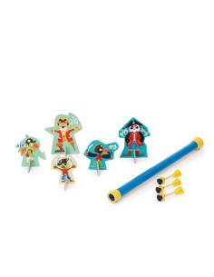SCRATCH ACTIVE PLAY : SARBACANE 5 PIRATES ET 3 FLECHETTES