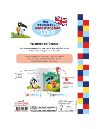 Mes premiers mots d'anglais avec loup – mystères en écosse
