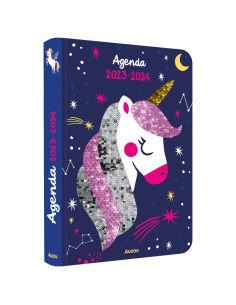 Agenda licorne et sequins 2023-2024 2