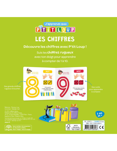 J'apprends avec p'tit loup - les chiffres