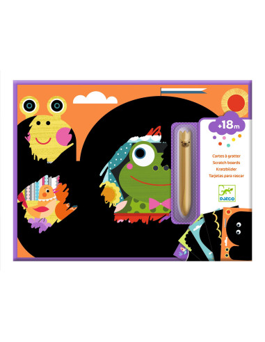 Cartes a gratter des petits - c'est rigolo à découvrir