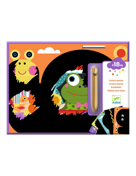 Cartes a gratter des petits - c'est rigolo à découvrir