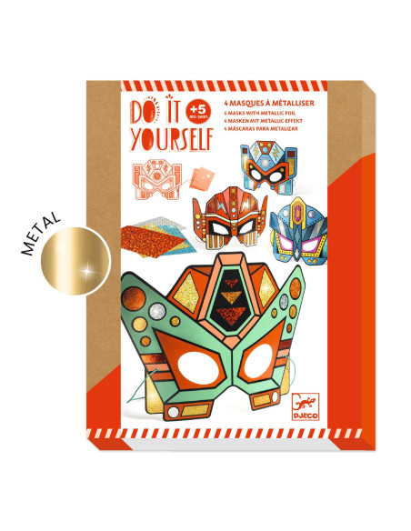 Masques diy - super robots - djeco