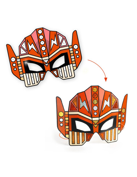 Masques diy - super robots - djeco