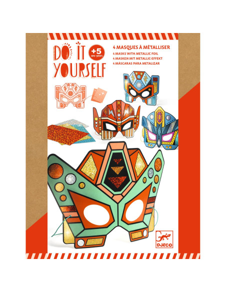 Masques diy - super robots - djeco