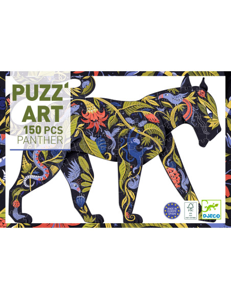 Puzz\'art - panthère 150 pcs - djeco