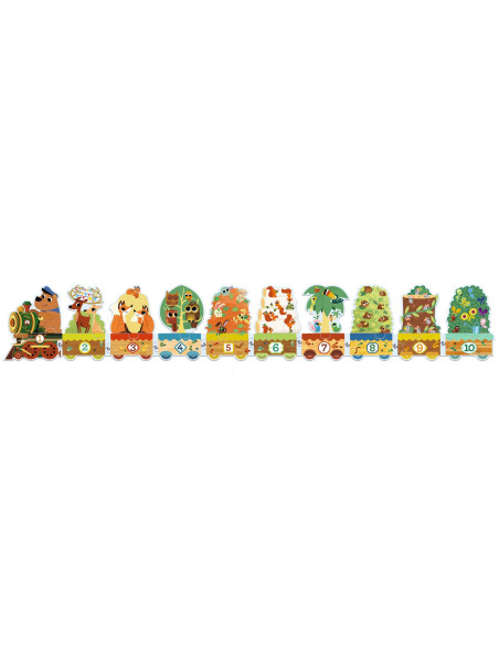 Puzzle trio - puzzle frise je compte - djeco