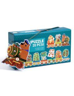 Puzzle trio - puzzle frise je compte - djeco