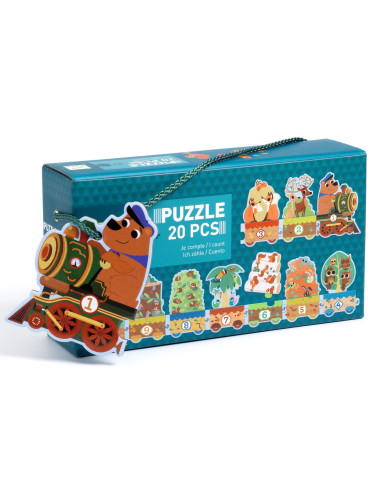 Puzzle trio - puzzle frise je compte - djeco