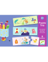 Puzzle trio - trio mon quotidien - djeco