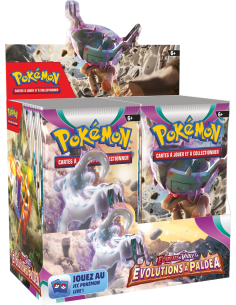 Display pokémon ev02 : 36 boosters écarlate & violet évolutions à paldea
