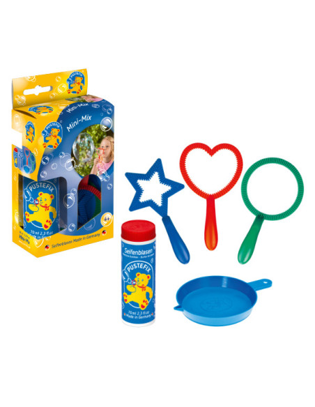 Pustefix - set fun - pipe a bulles - ourson - coeurs