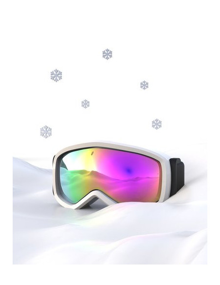 Porte cle masque de ski et son flocon