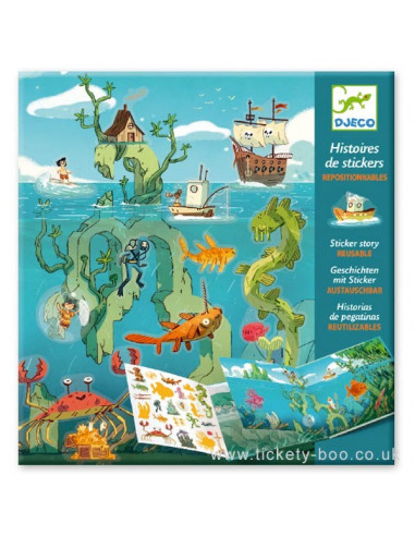 Les Aventures en Mer – Histoires de Stickers Play-Doh | Livre d’Activités Enfant