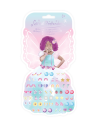 Set de 30 paires de boucles d'oreilles autocollante papillon