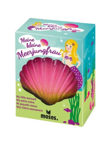 Coquille couvé avec une petite sirène