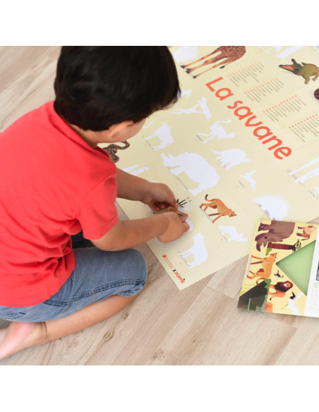 Poster en stickers la savane