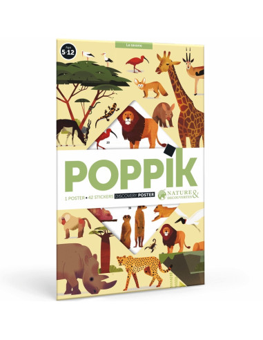 Poster en stickers la savane