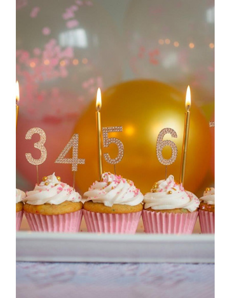 Decoration gateau anniversaire 0 rose