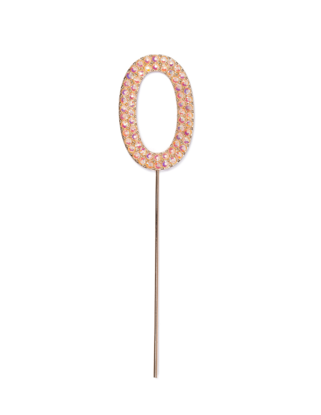 Decoration gateau anniversaire 0 rose