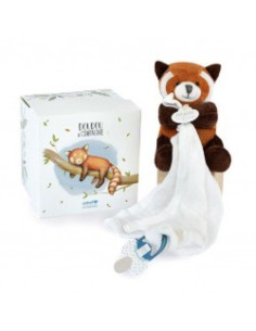Unicef - panda roux avec doudou attache-sucette