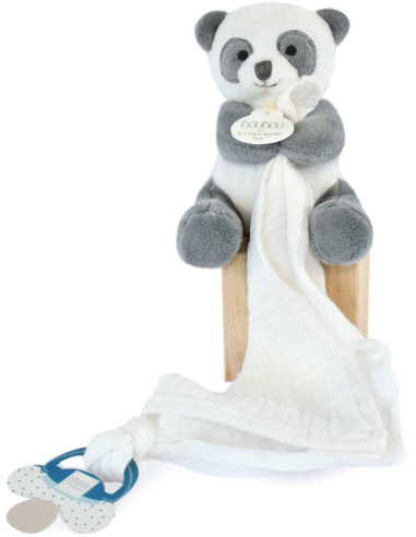Unicef - panda avec doudou attache-sucette
