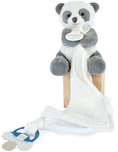 Unicef - panda avec doudou attache-sucette