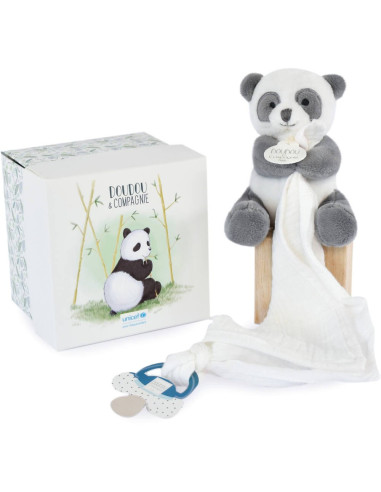 Unicef - panda avec doudou attache-sucette