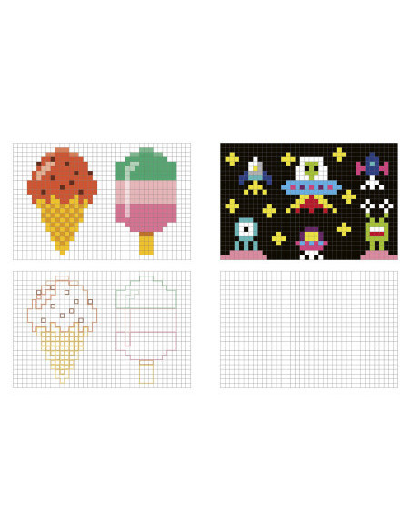 Mes grands coloriages - mes coloriages pixels
