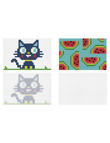 Mes grands coloriages - mes coloriages pixels