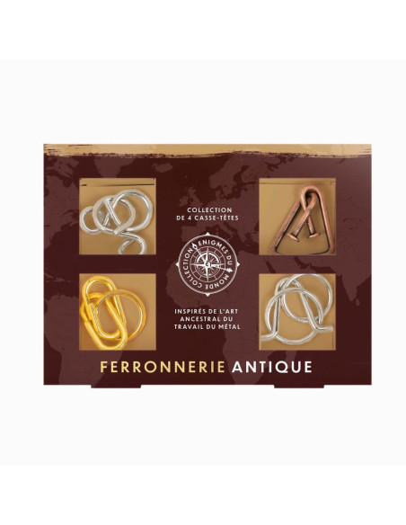 Set de 4 casse tetes en metal ferronnerie antique