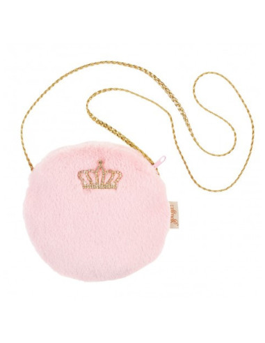 SAC YINTHE FOURRURE ROSE POUDREE