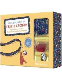 Collier en liberty pompon