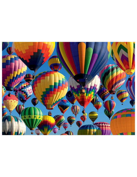 Puzzle 1000 pièces paysage - montgolfières