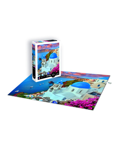 Puzzle 1000 pièces paysage - iles de santorin - grèce