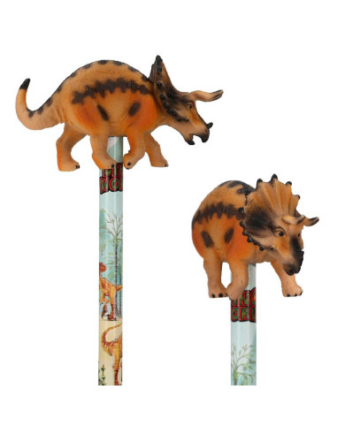 Crayon Dino World avec figurine Dino