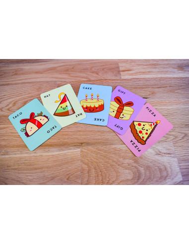 Taco chapeau gâteau cadeau pizza