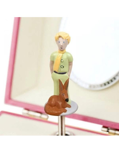 Coffret Musique Cube Le Petit Prince - Rose - Figurine Petit