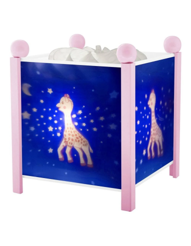 VEILLEUSE - LANTERNE MAGIQUE SOPHIE - ROSE 12V