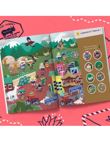 Magazine mongolie 2-3 ans - les mini mondes