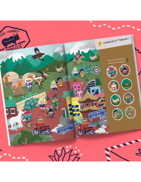 Magazine mongolie 2-3 ans - les mini mondes