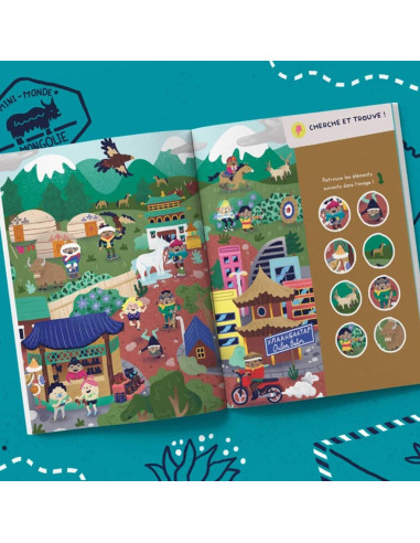 Magazine mongolie 4-7 ans - les mini mondes